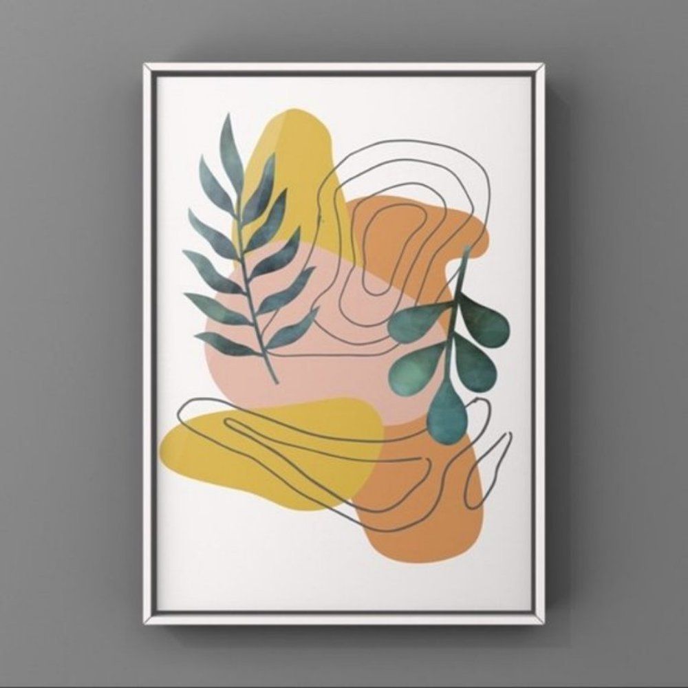 Modern minimalist boho abstract wall art prints